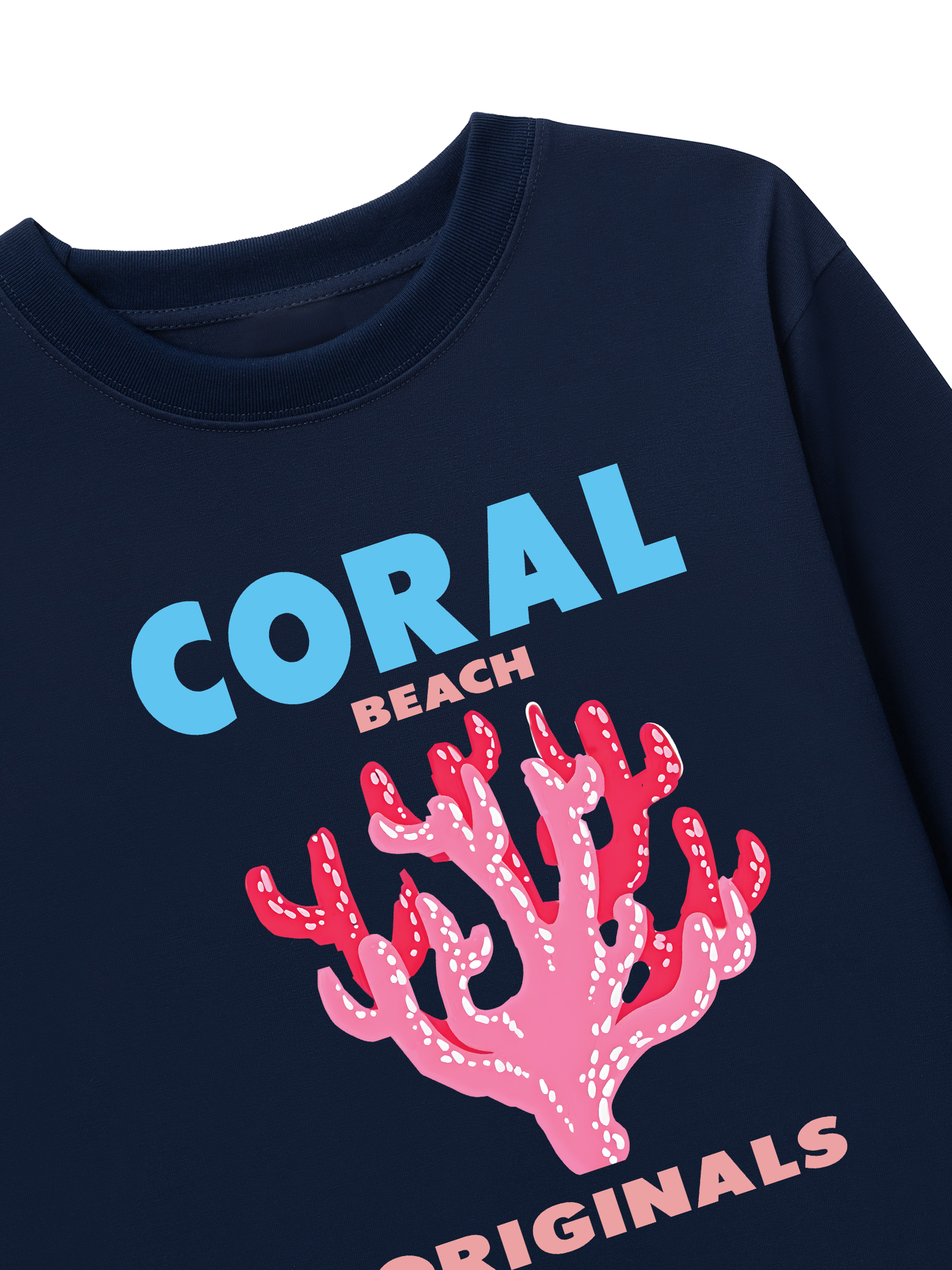 Áo Thun Dài Tay Summer Vibes Coral Beach
