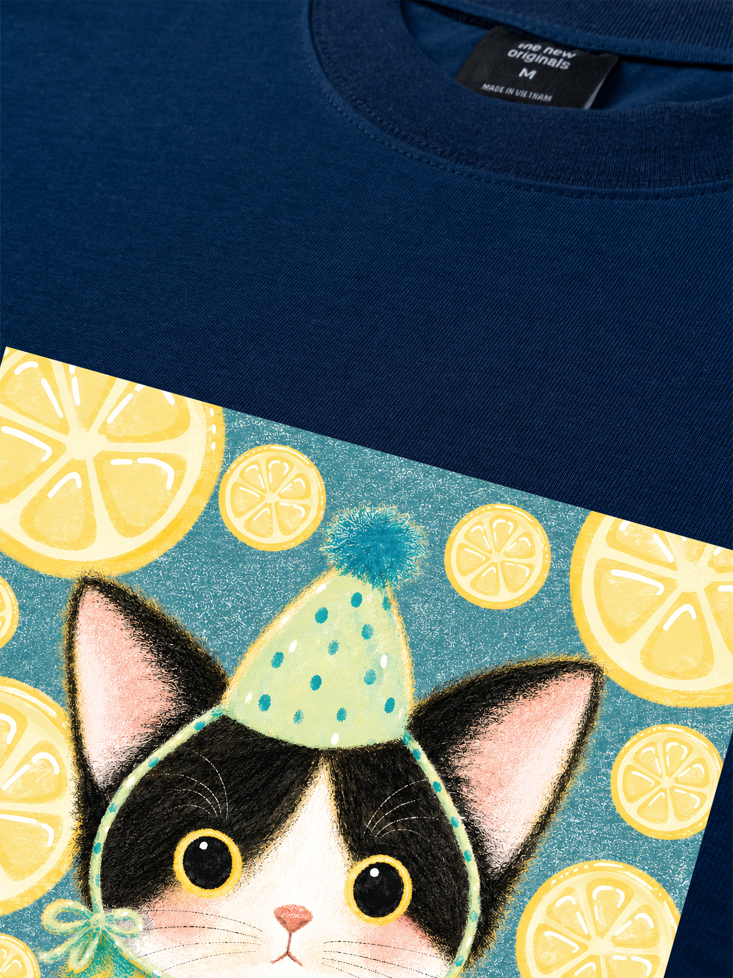 Áo Thun Relaxed Fit Lemon Reverie Meow