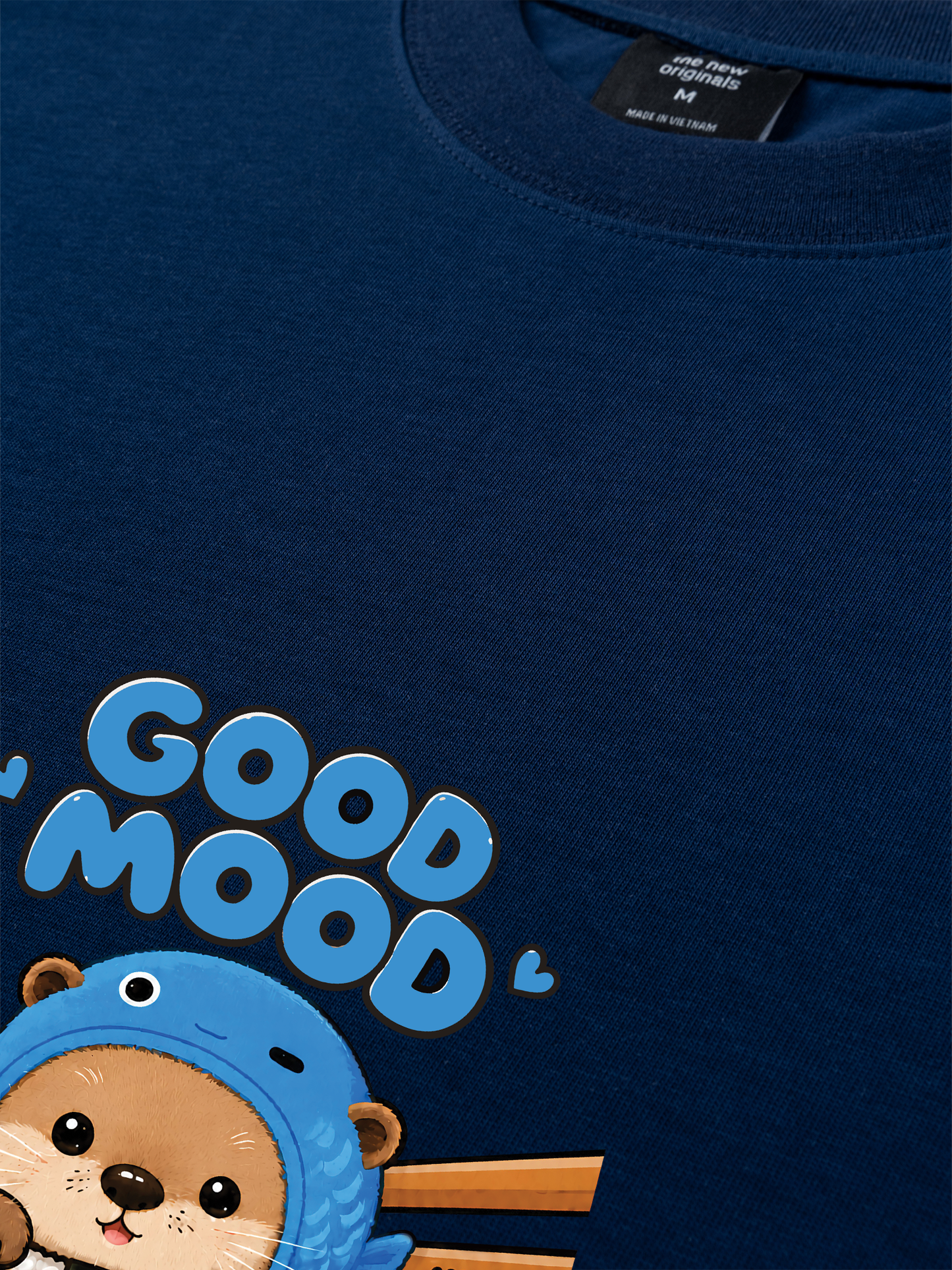 Áo Thun Relaxed Fit Good Mood Sushi Otter
