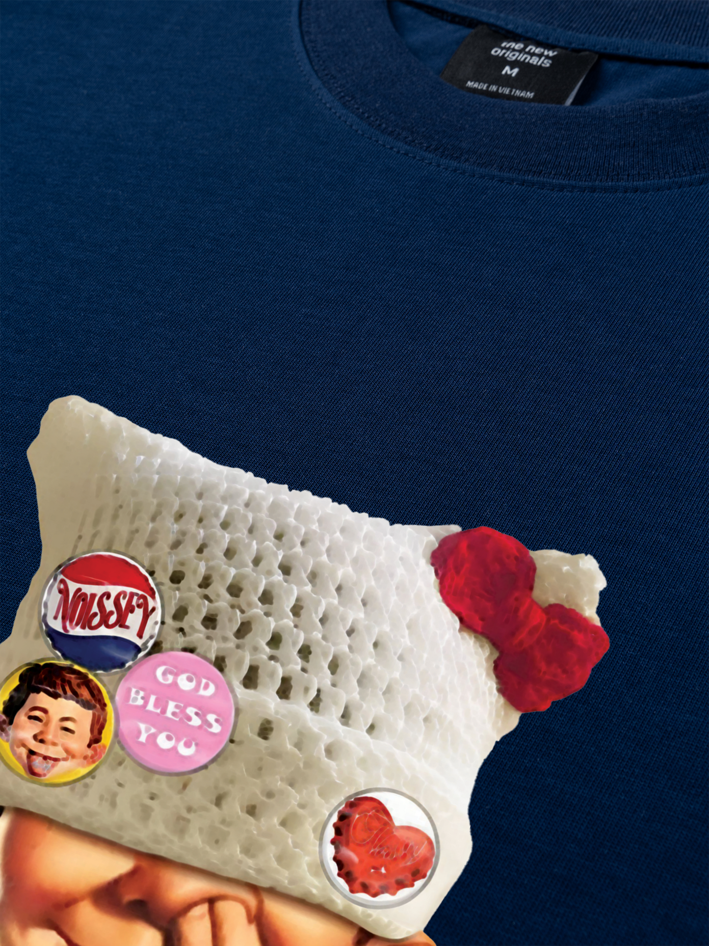 Áo Thun Relaxed Fit Badge DIY! Bad Boy's Woolen Hat