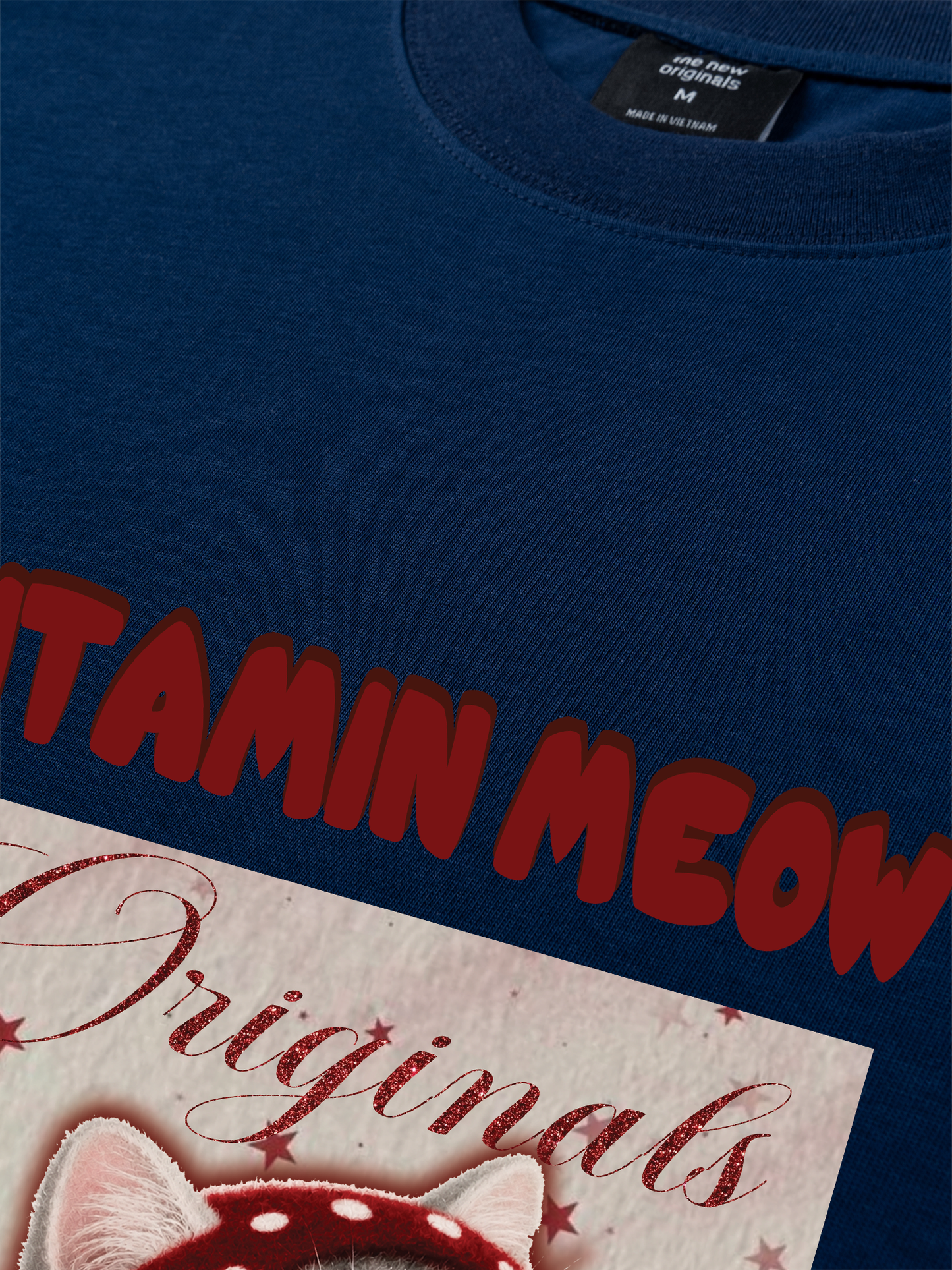 Áo Thun Relaxed Fit Red Vitamin Meow
