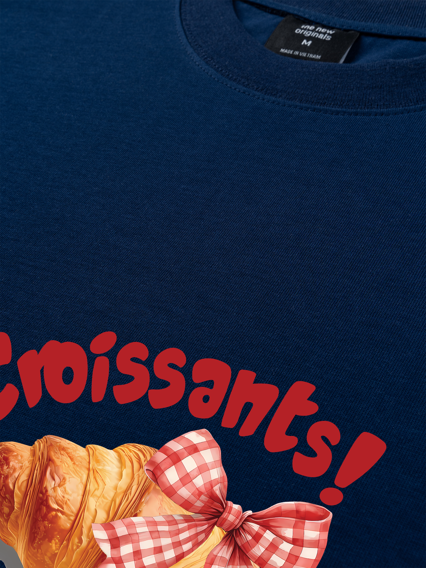 Áo Thun Relaxed Fit Sweet Pastry Red Bơ Croissant