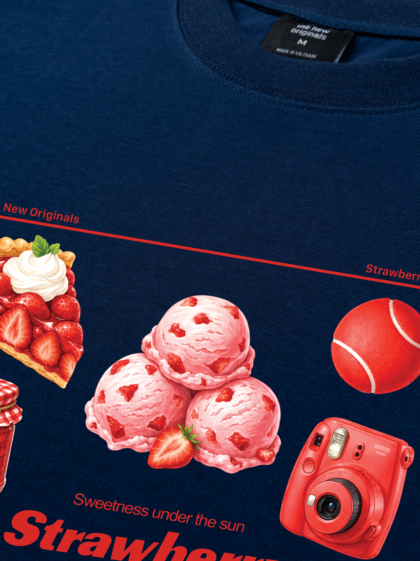 Áo Thun Relaxed Fit Strawberry Pack