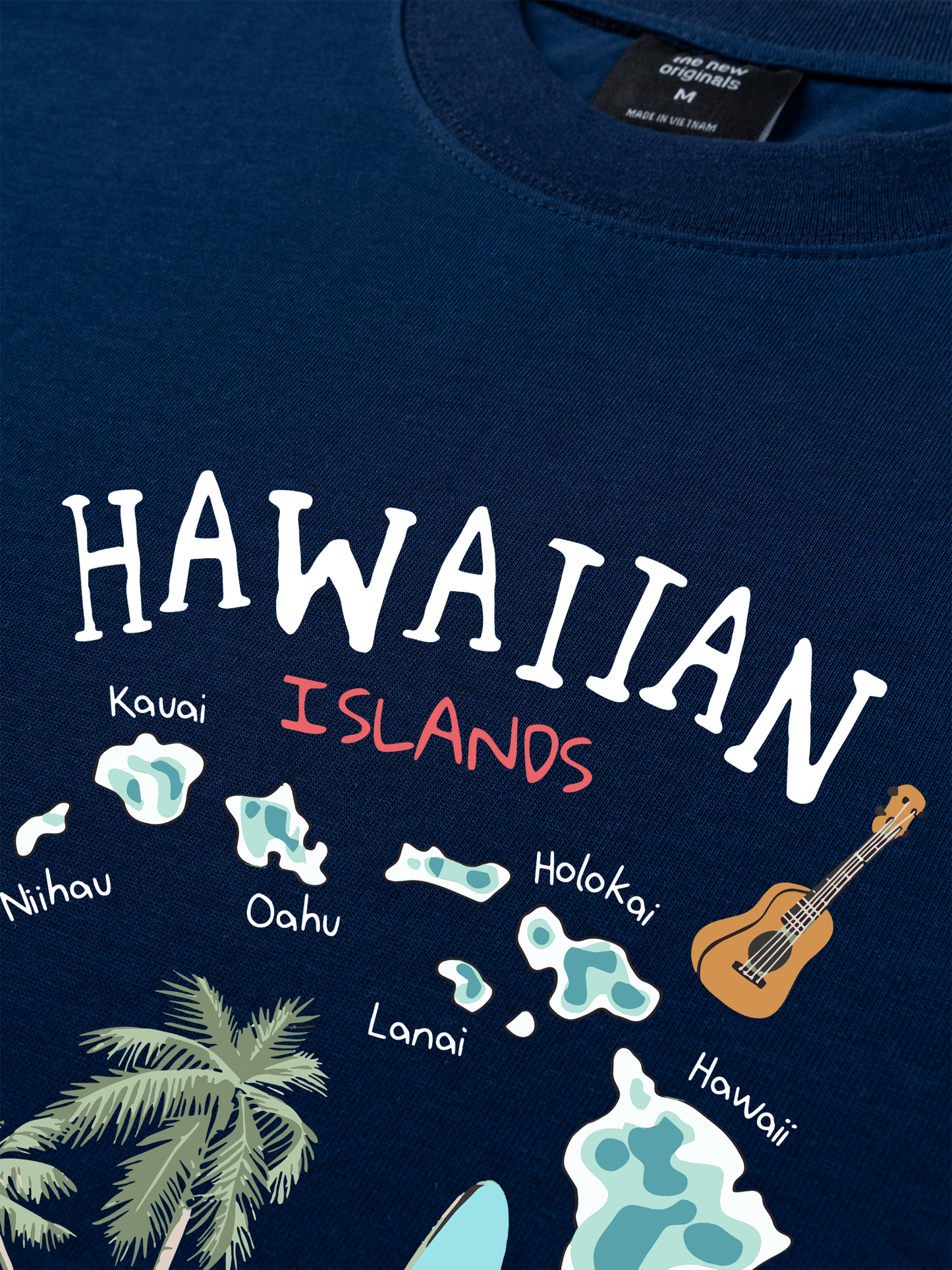 Áo Thun Relaxed Fit Summer Vibes Hawaiian