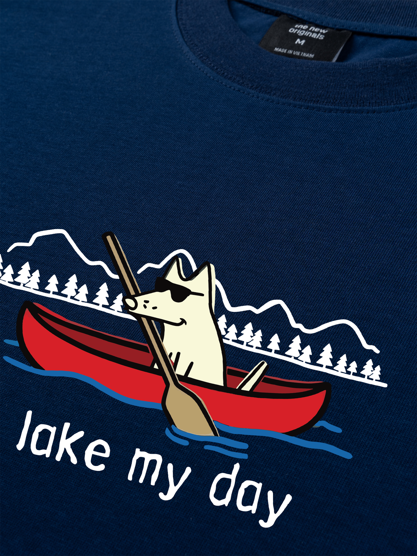 Áo Thun Relaxed Fit Go Outside Lake My Day