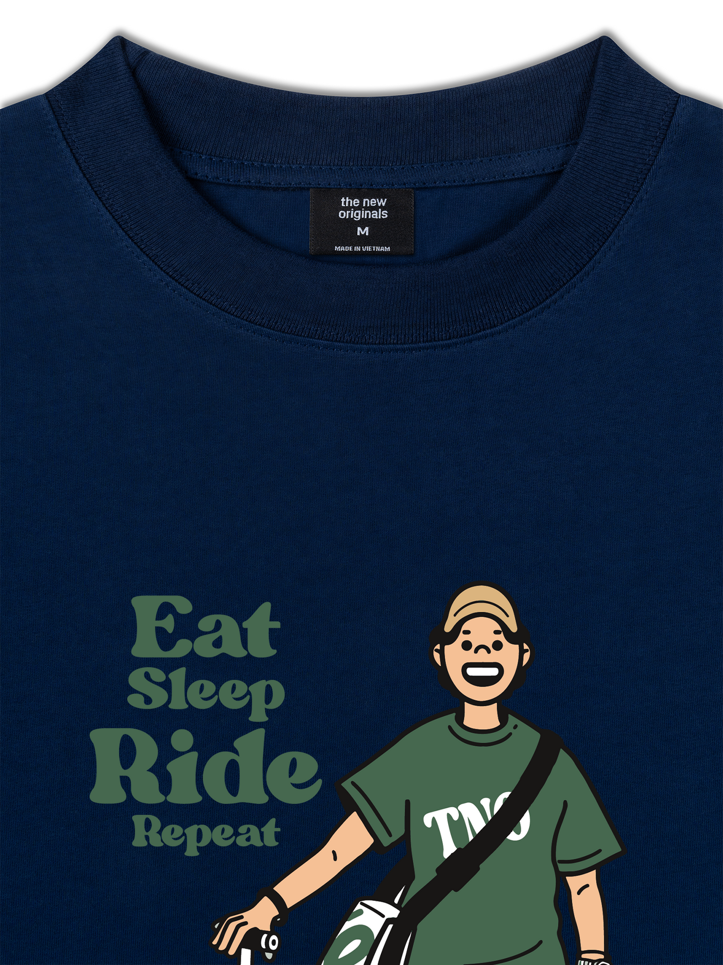 Áo Thun Relaxed Fit Eat Sleep Ride Repeat