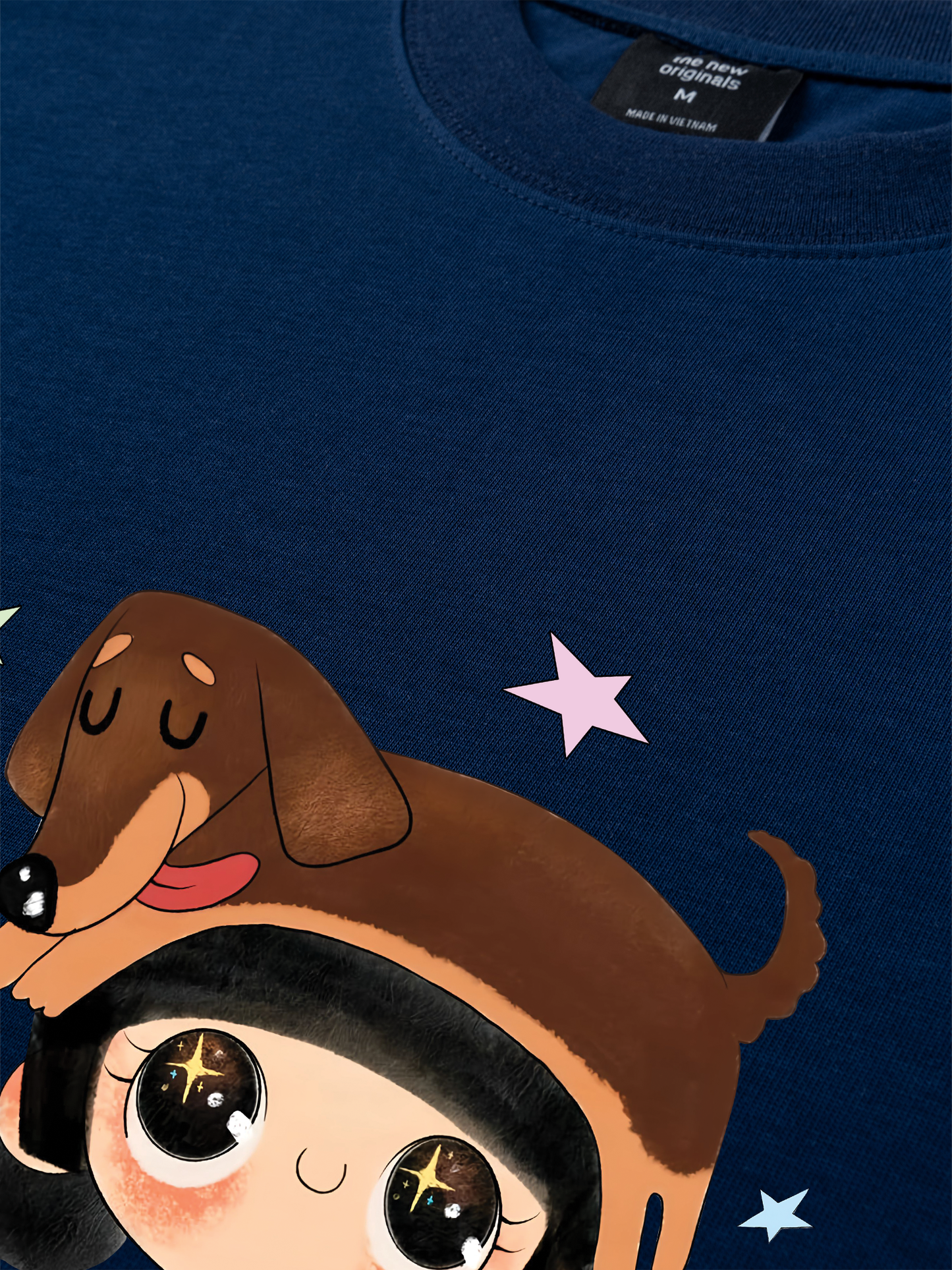 Áo Thun Relaxed Fit  Cute Girl With Dachshund