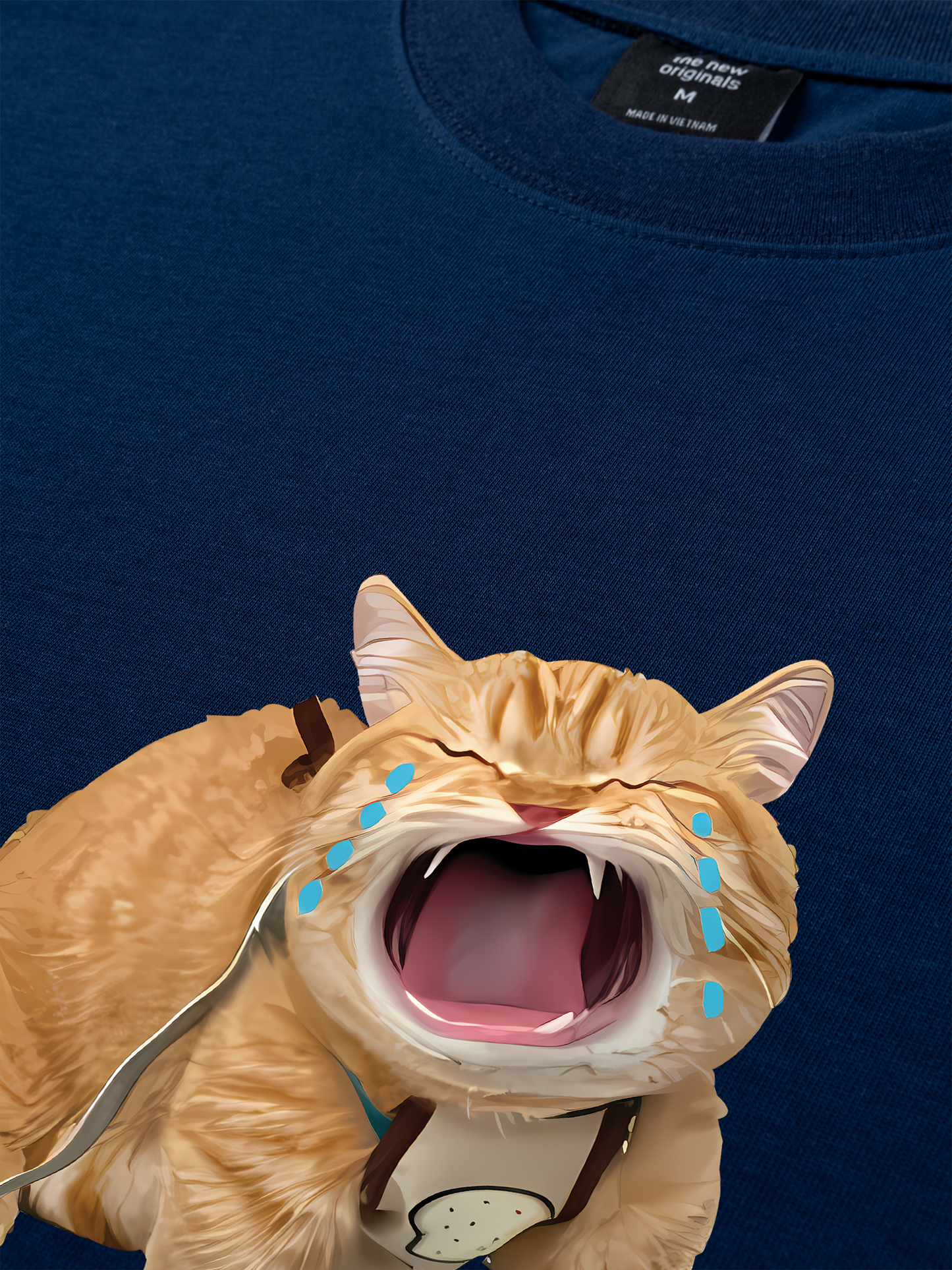 Áo Thun Relaxed Fit Animal Mood Funny Meow