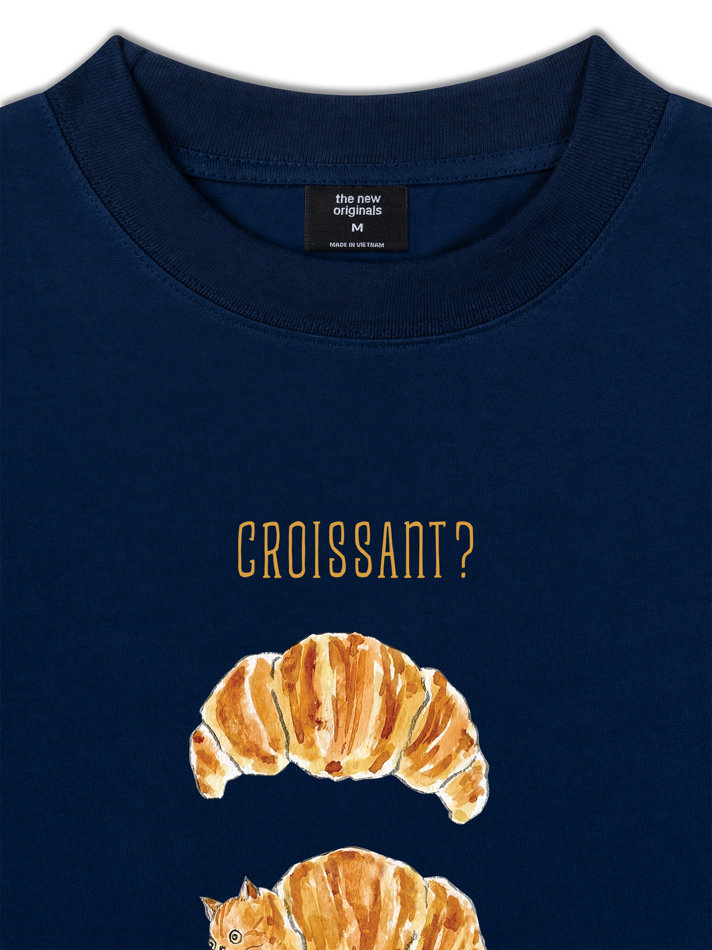 Áo Thun Relaxed Fit Croissant Cat
