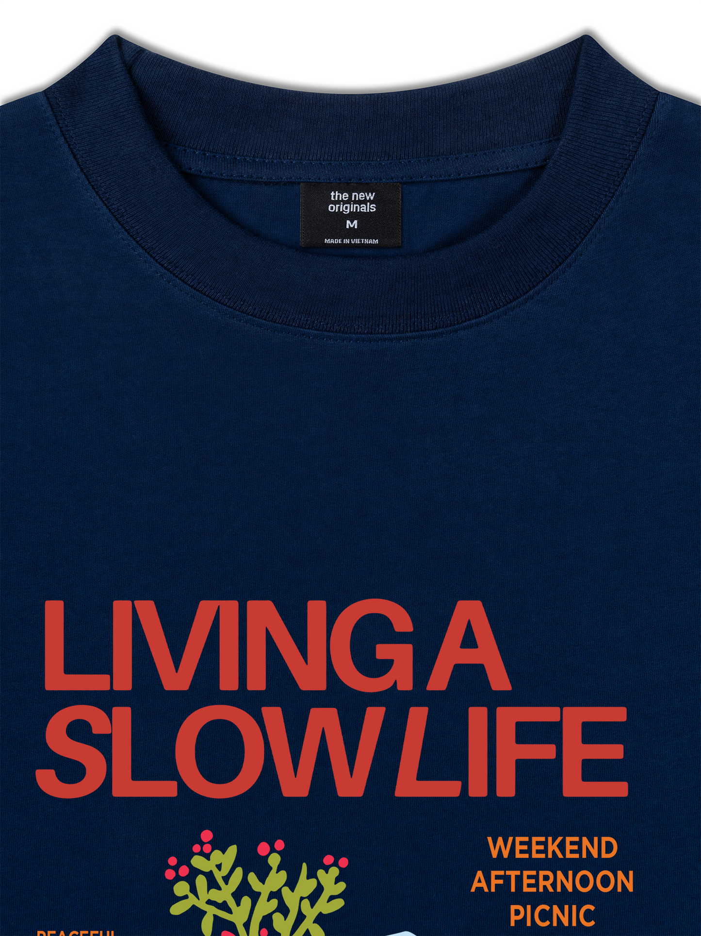 Áo Thun Relaxed Fit Living A Slow Life