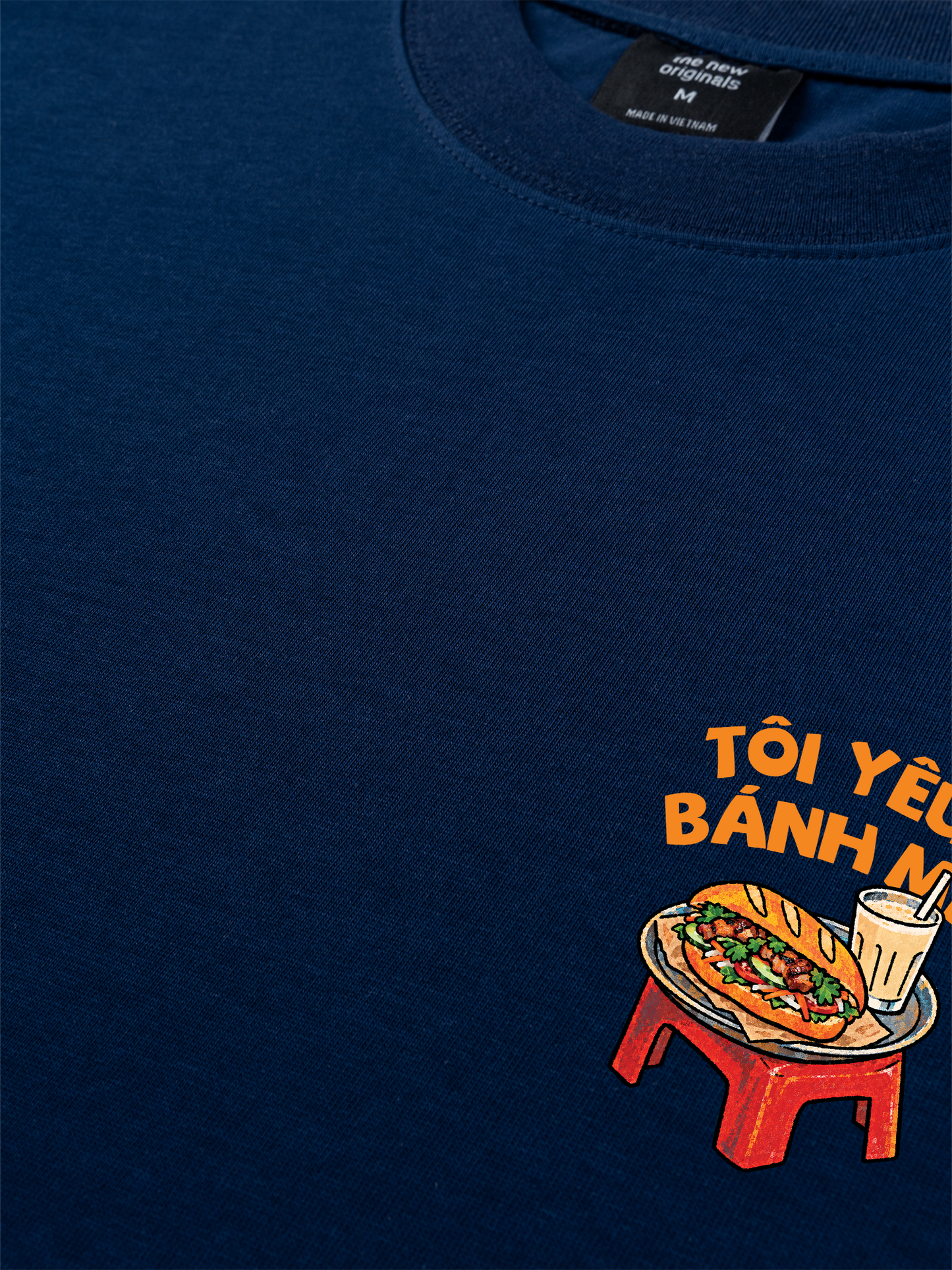 Áo Thun Relaxed Fit Tôi Yêu Bánh Mì