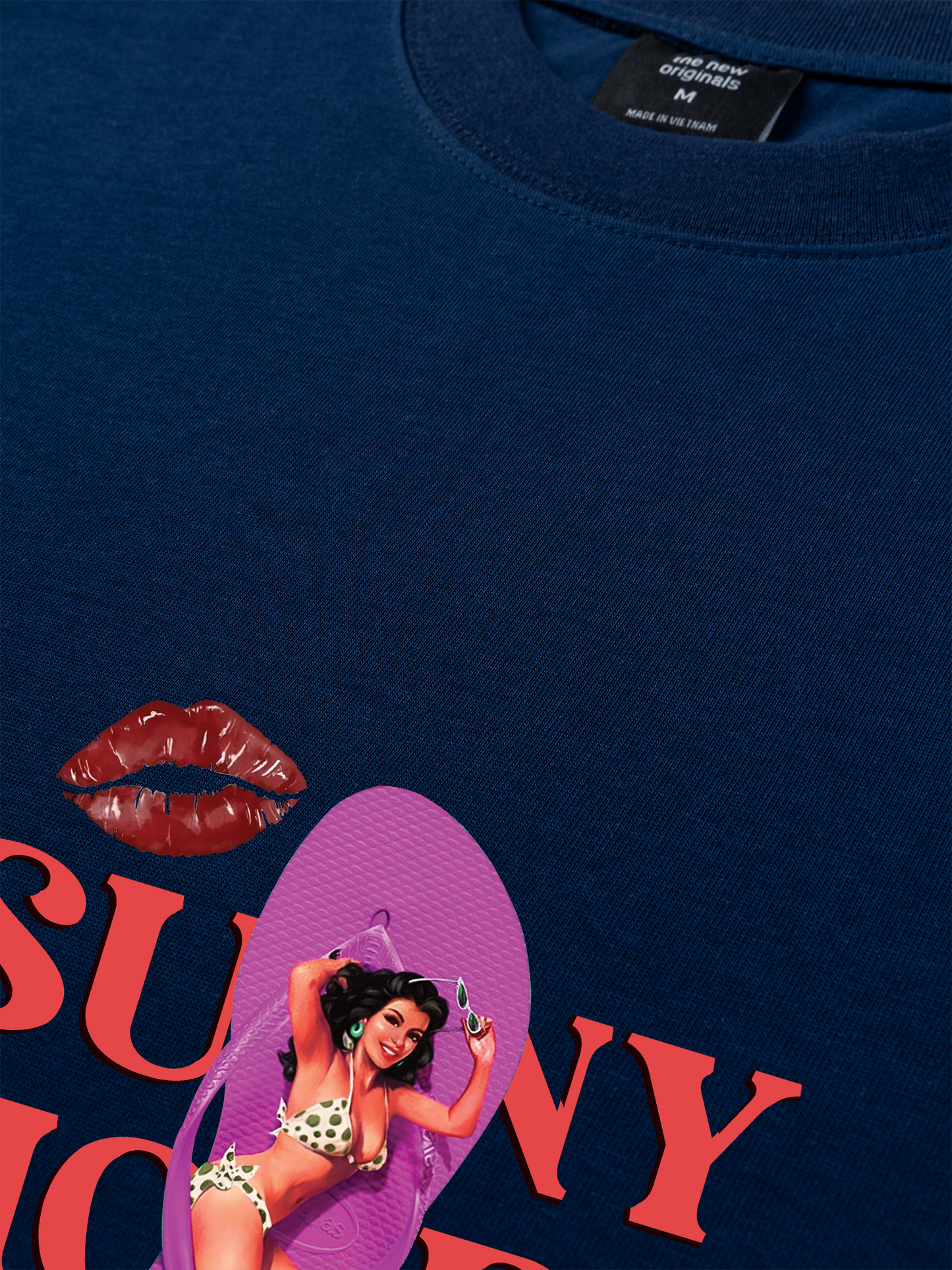 Áo Thun Relaxed Fit Summer Vibes Fresh Passion Days