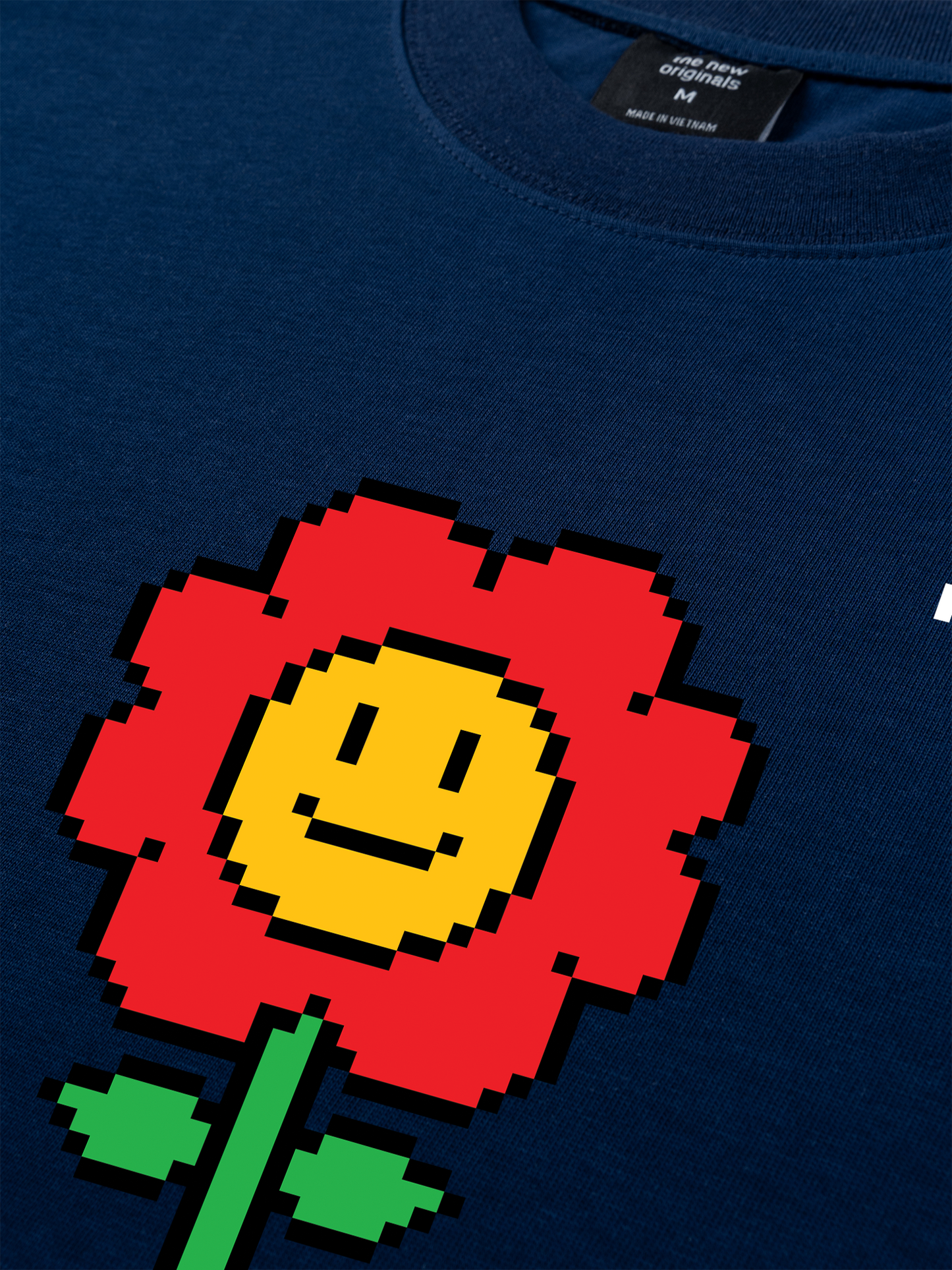 Áo Thun Relaxed Fit Pixel Universe Flower