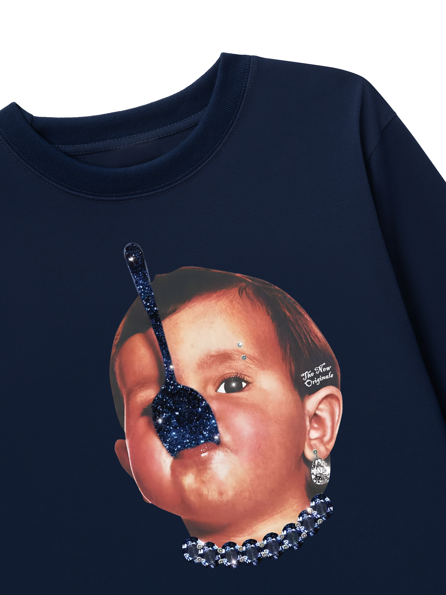 Áo Thun Dài Tay Funny Spoon-covered face boy