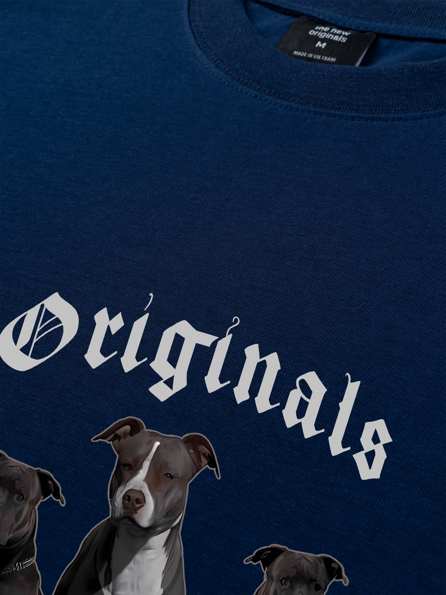 Áo Thun Relaxed Fit  Animal Mood PitBull Dog