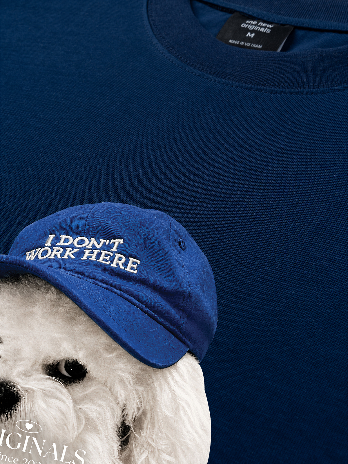 Áo Thun Relaxed Fit Puppy With Blue Hat