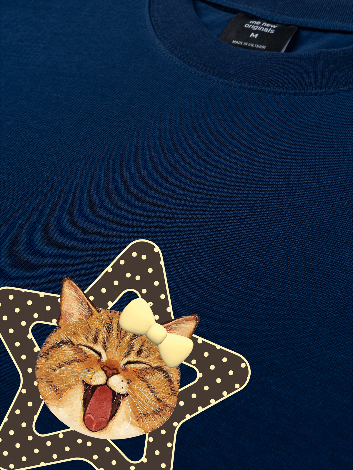 Áo Thun Relaxed Fit Cutie Girrl Star Meow