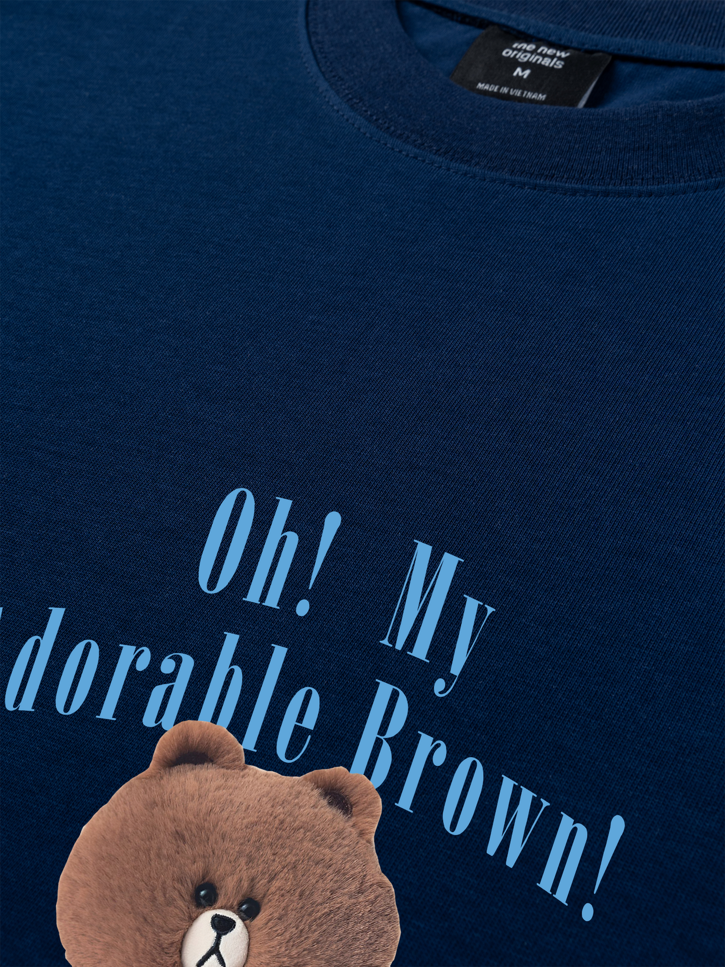 Áo Thun Relaxed Fit Teddy Land Oh My Brown