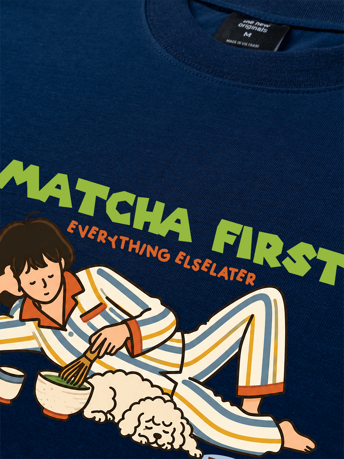 Áo Thun Relaxed Fit Matcha First