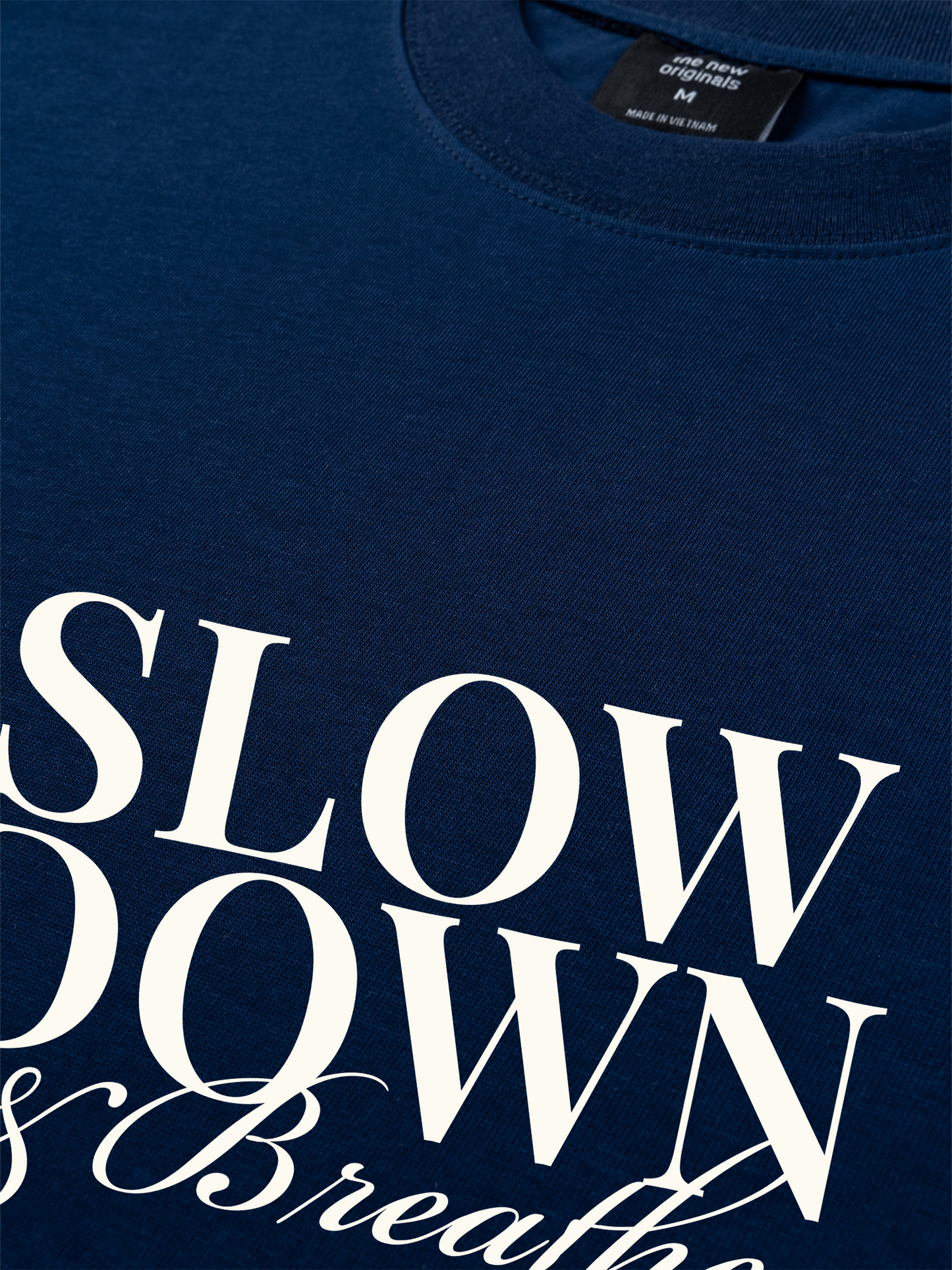 Áo Thun Relaxed Fit Slow Down & Breathe