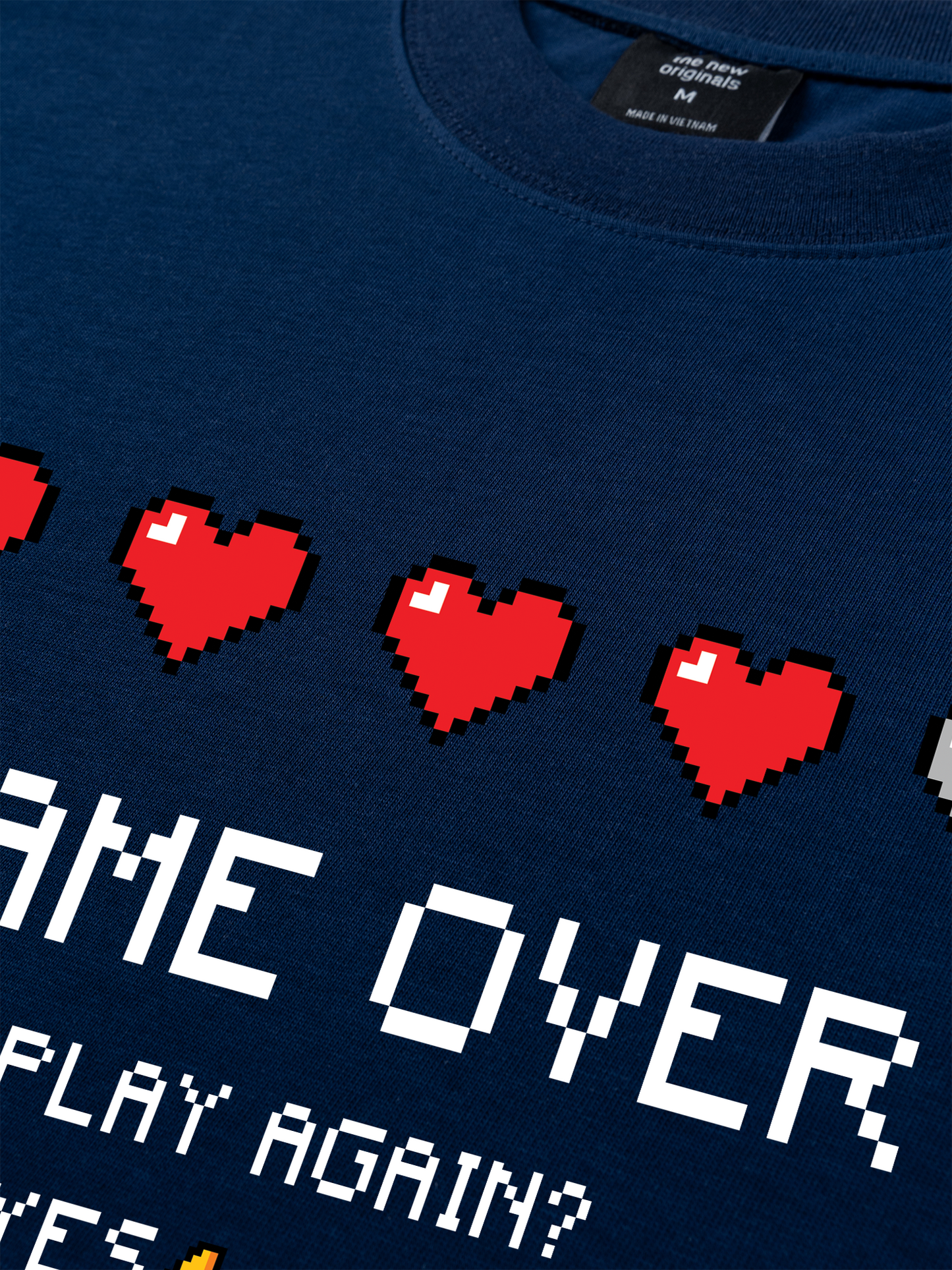 Áo Thun Relaxed Fit Pixel Universe Game Over