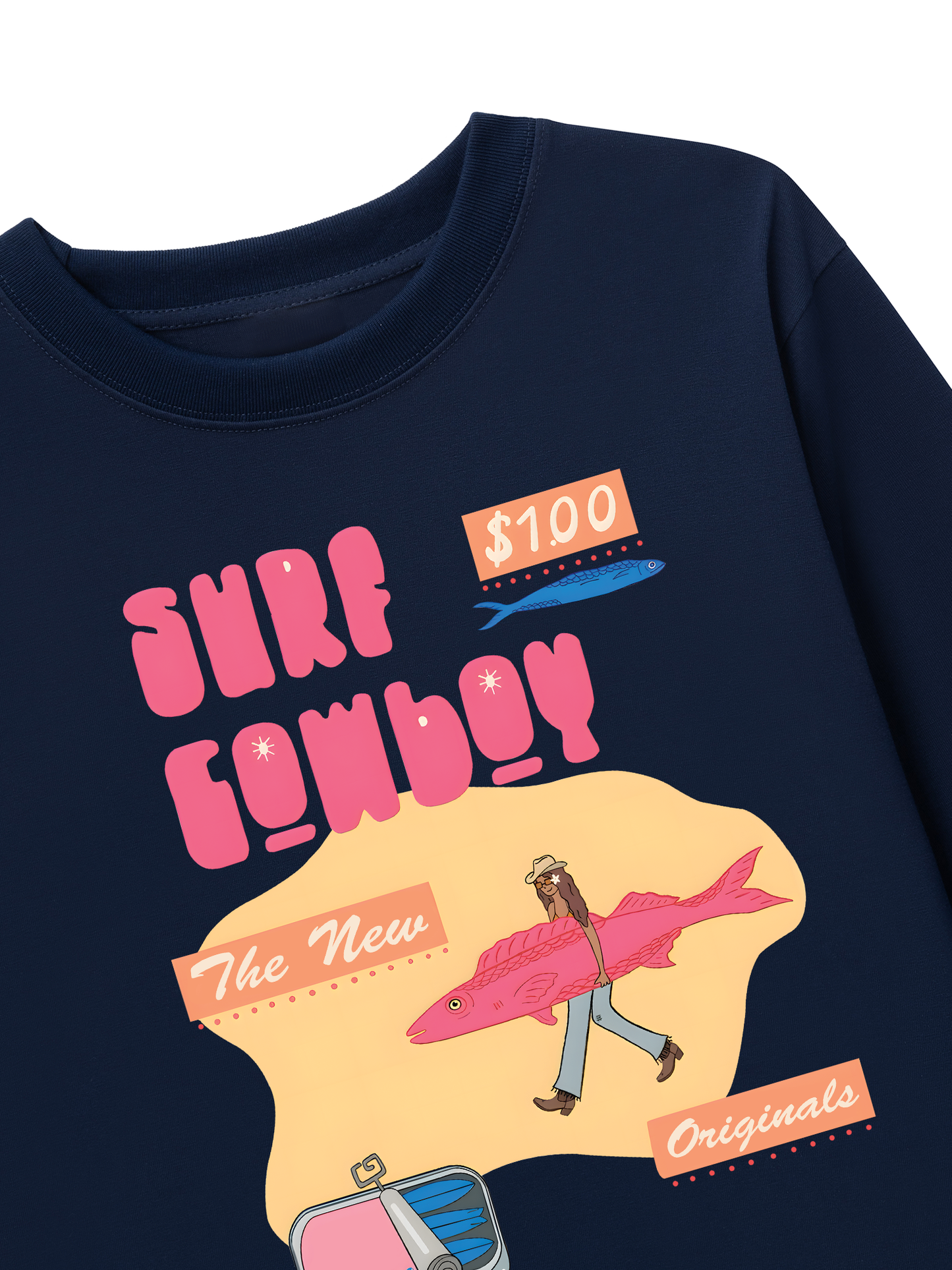 Áo Thun Dài Tay Summer Vibes GoTo Beach Cowboy