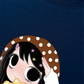 Áo Thun Relaxed Fit Little Girl Brown Dots