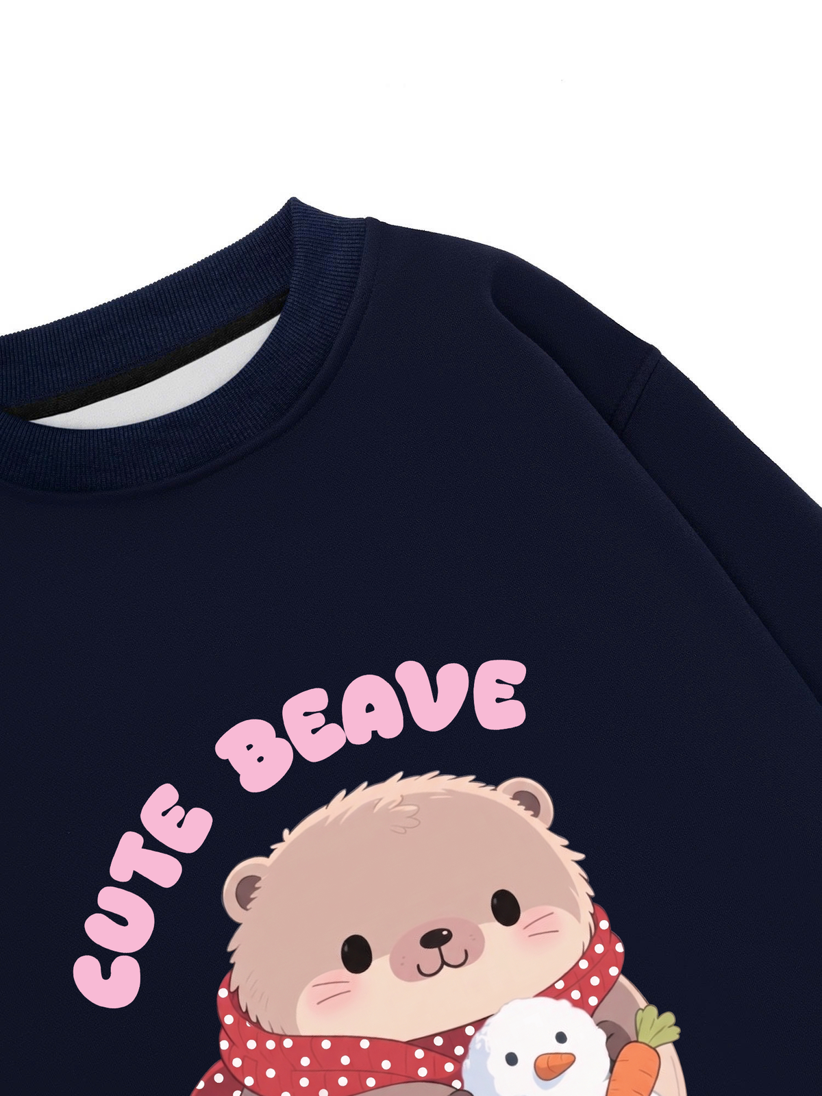 Áo Sweater Nỉ Hai Da Animal Red Cute Beaver