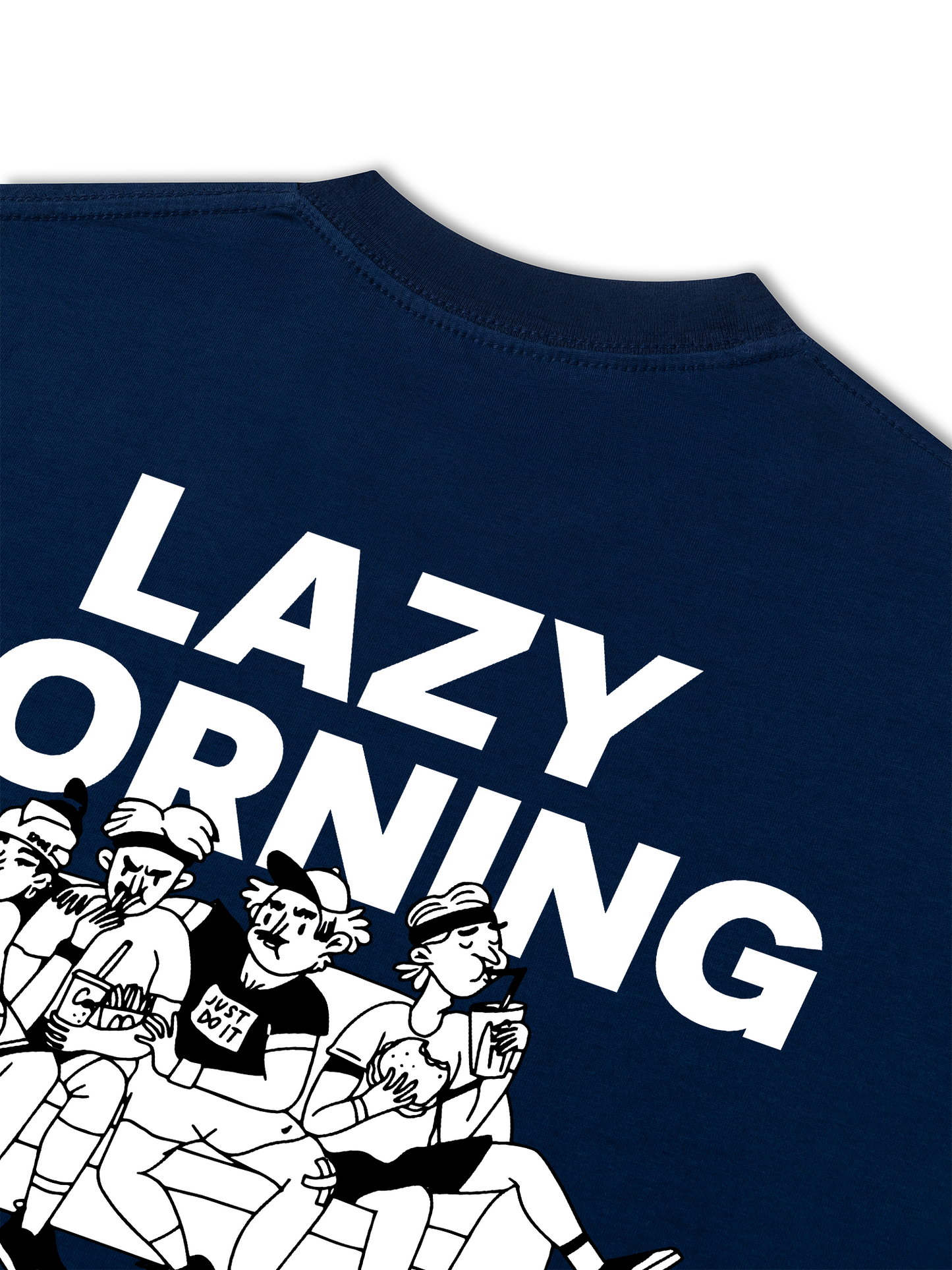 Áo Thun Relaxed Fit Lazy Morning Running Club