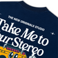 Áo Thun Relaxed Fit Take Me To Your Stereo
