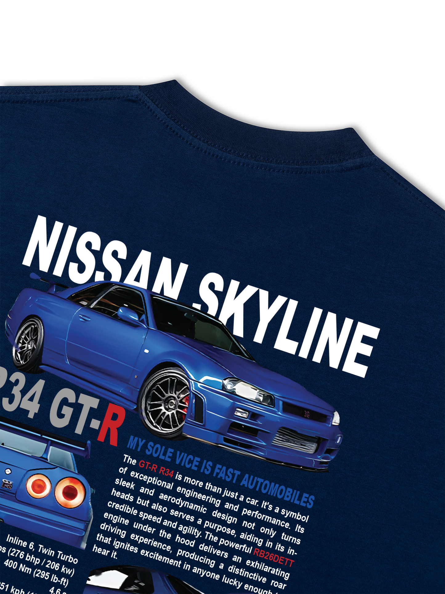 Áo Thun Relaxed Fit CAR Orginals Tech Blue