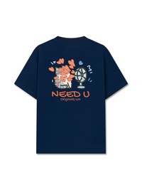 Áo Thun Relaxed Fit Need You Cat Couple