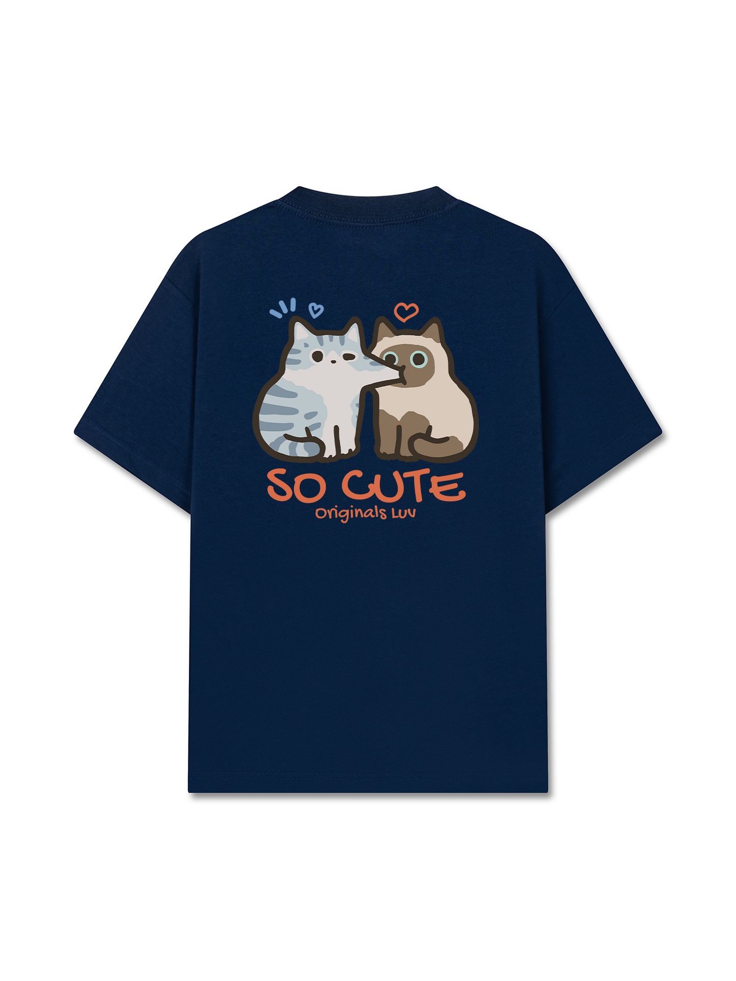 Áo Thun Relaxed Fit So Cute Cat Couple