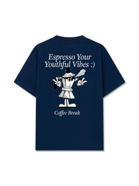 Áo Thun Relaxed Fit Espresso Your Youthful Vibes
