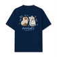 Áo Thun Relaxed Fit Angry Luv Cat Couple