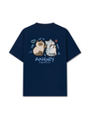 Áo Thun Relaxed Fit Angry Luv Cat Couple