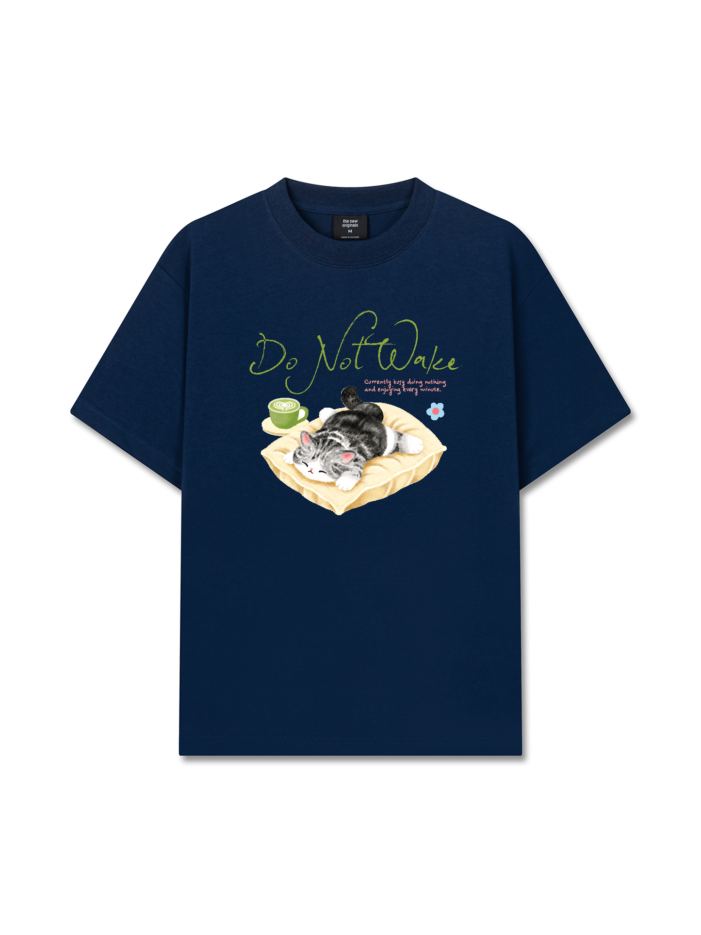 Áo Thun Relaxed Fit Do Not Wake Meow