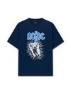 Áo Thun Relaxed Fit AC DC Shocking Metal
