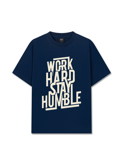 Áo Thun Relaxed Fit Work Hard Stay Humble