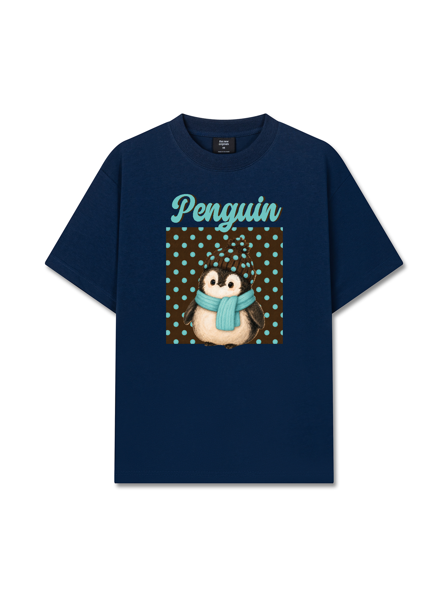 Áo Thun Relaxed Fit Animal Mood Cozy Penguin