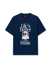 Áo Thun Relaxed Fit Life's Better With Music