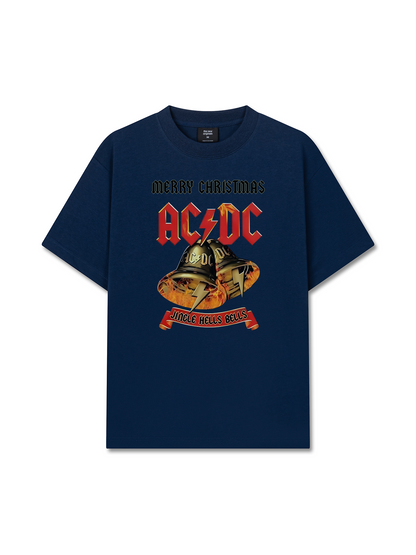 Áo Thun Relaxed Fit AC DC Jincle Hells Bells