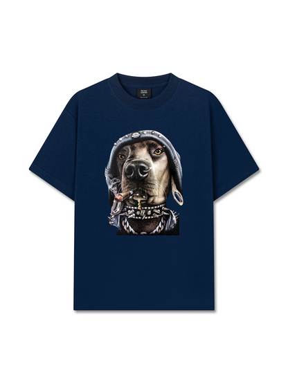 Áo Thun Relaxed Fit Animal Mood Smokey Dog