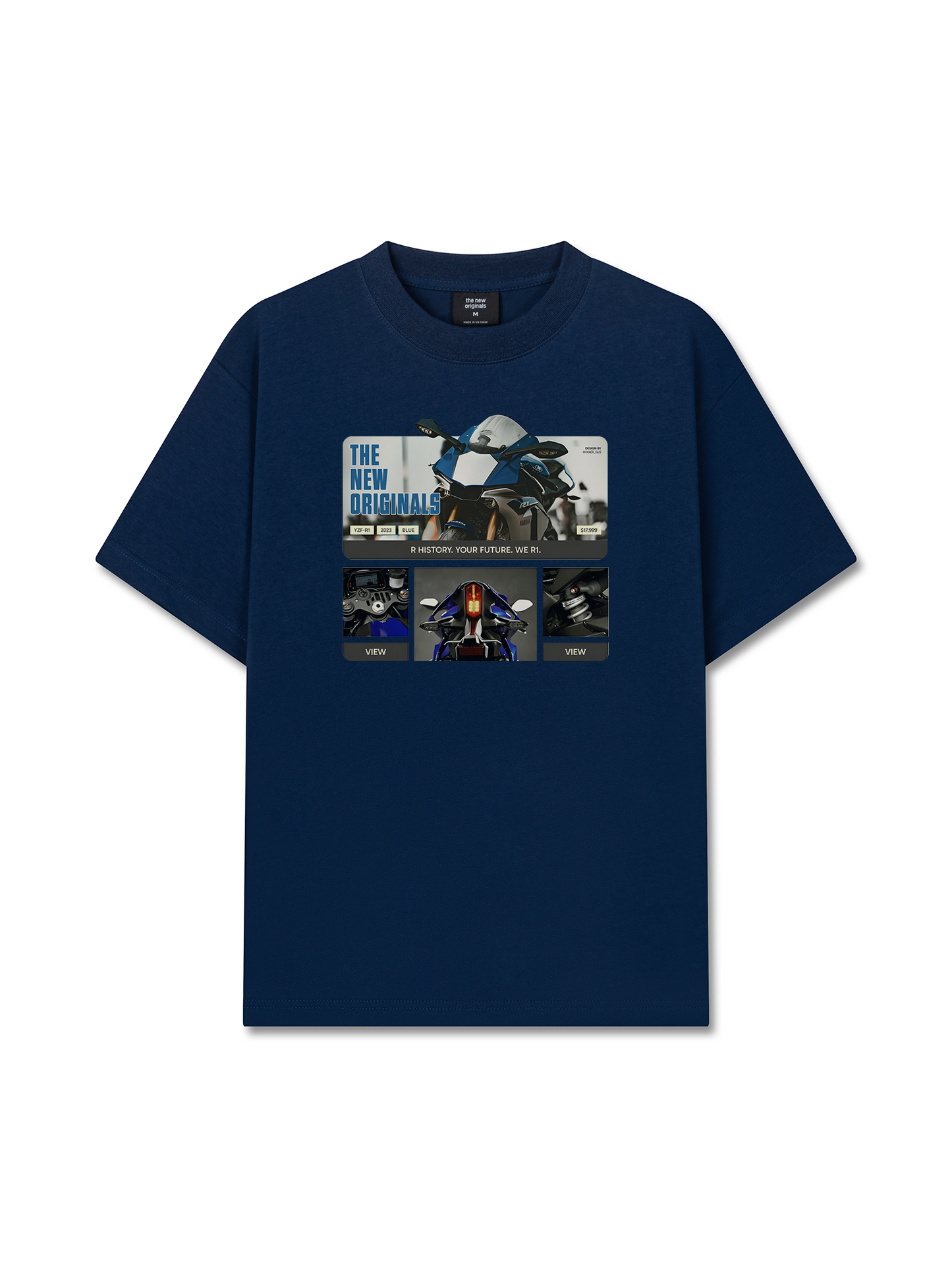 Áo Thun Relaxed Fit Motor YZF-R1 Deep Blue