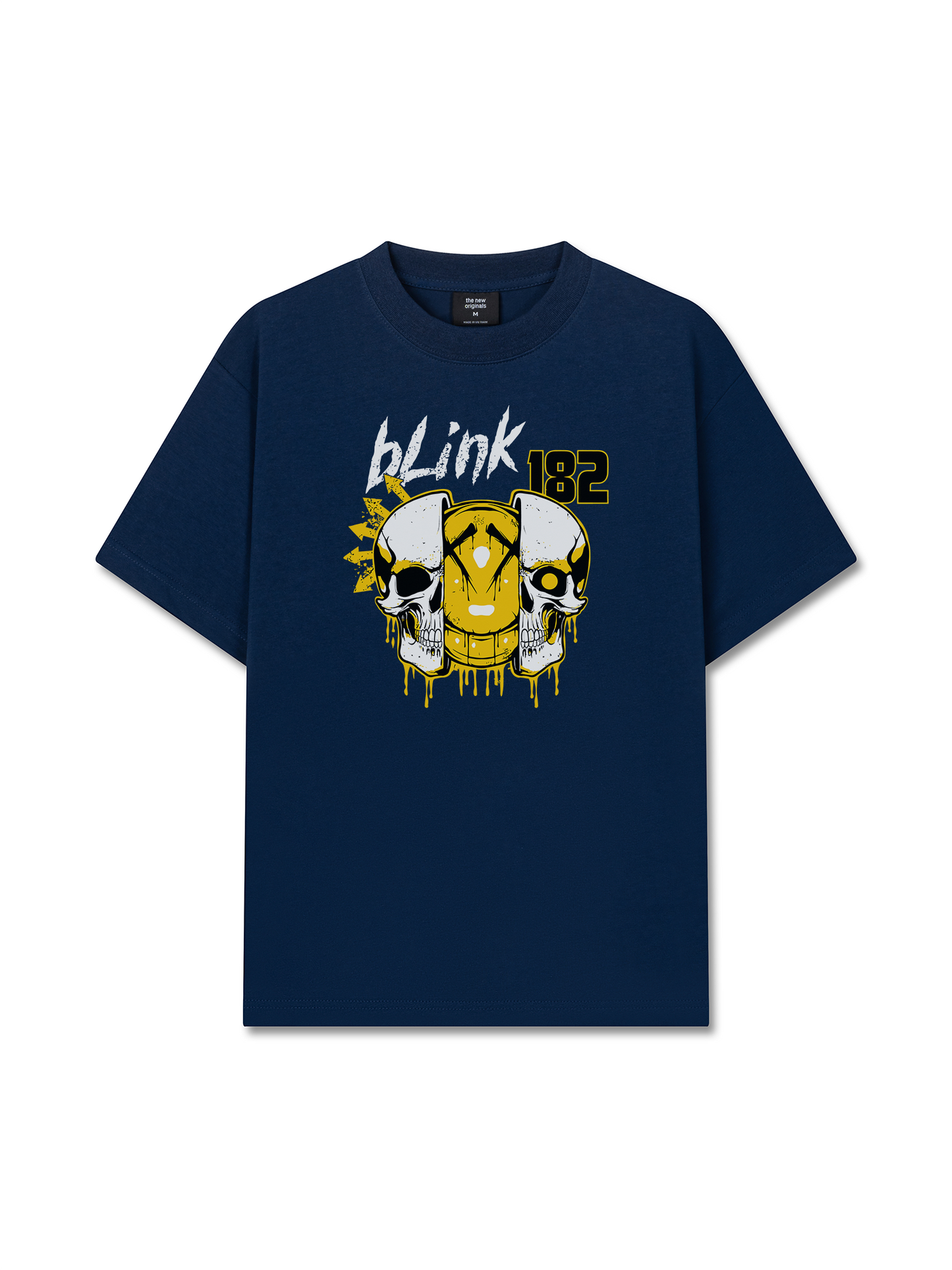 Áo Thun Relaxed Fit Blink 182 Skull Scary