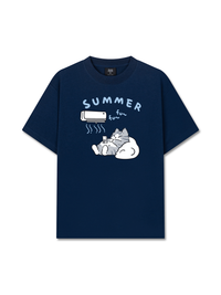 Áo Thun Relaxed Fit Animal Moods Lazy Cat