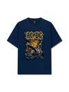 Áo Thun Relaxed Fit Music Rock AC DC Hell's Bell Rock Or Bust