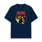 Áo Thun Relaxed Fit AC DC High Way To Hell Flame