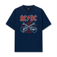 Áo Thun Relaxed Fit Music Rock AC DC I Wanna Rock & Roll