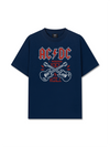 Áo Thun Relaxed Fit Music Rock AC DC I Wanna Rock & Roll